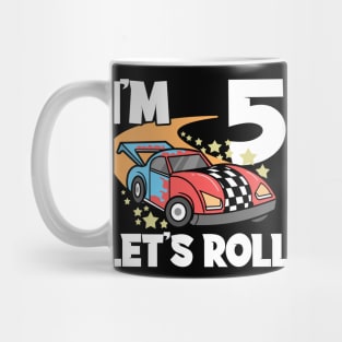 Fifth 5th Birthday Racing Car Sports Car Mug